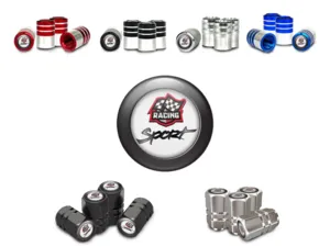 Valve Stem Caps for Cars Racing Style Look